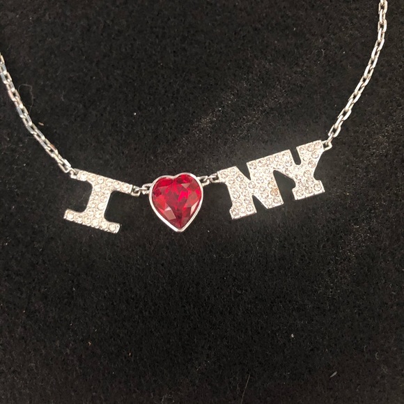 Swarovski I Love New York Necklace & Earrings Set - Picture 11 of 13